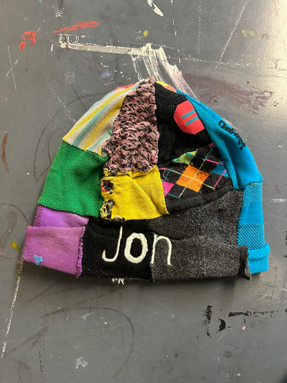 Jon16 colour block beanie