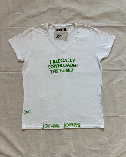 Jon16 hacker tee white